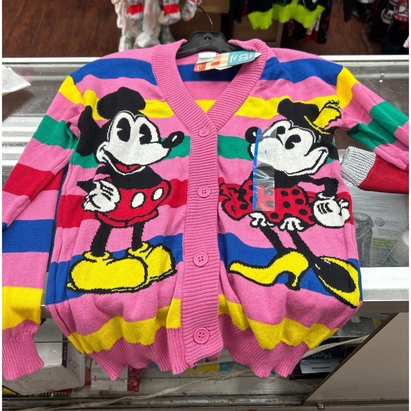 Disney Other - Mickey Mouse Ugly  Christmas Sweater Cardigan/Sweater Large kids  New